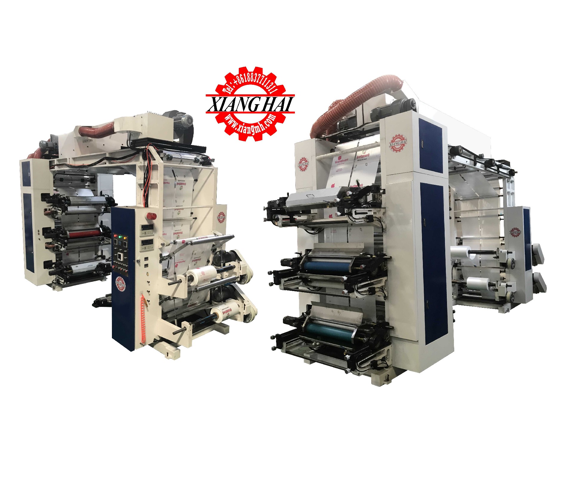 высокоскоростная PE пленка бумага нетканая 6 цвета флексо печатная машина