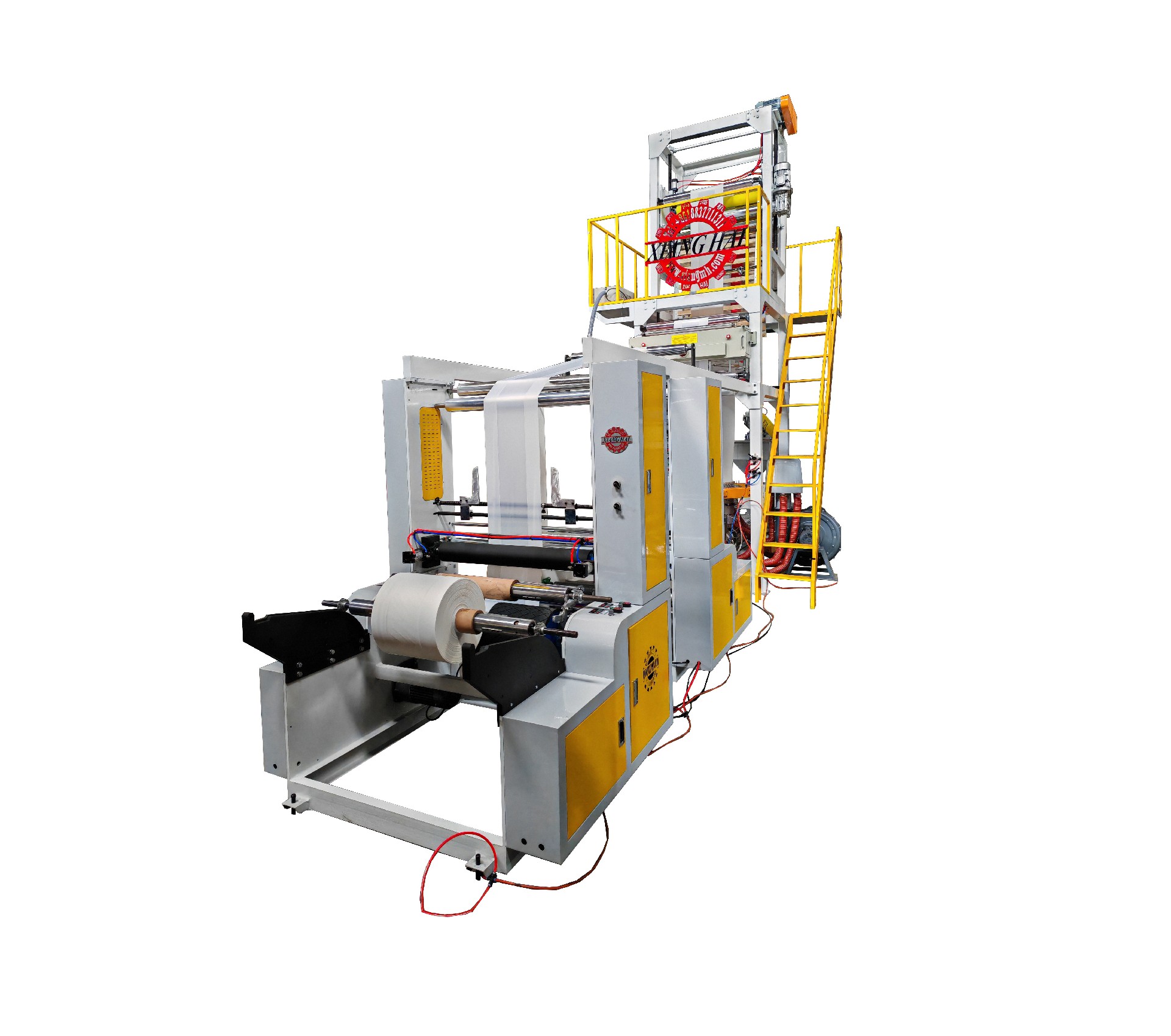 Высокоскоростная машина для производства биоразлагаемой пленки из полиэтилена высокой плотности однослойного типа