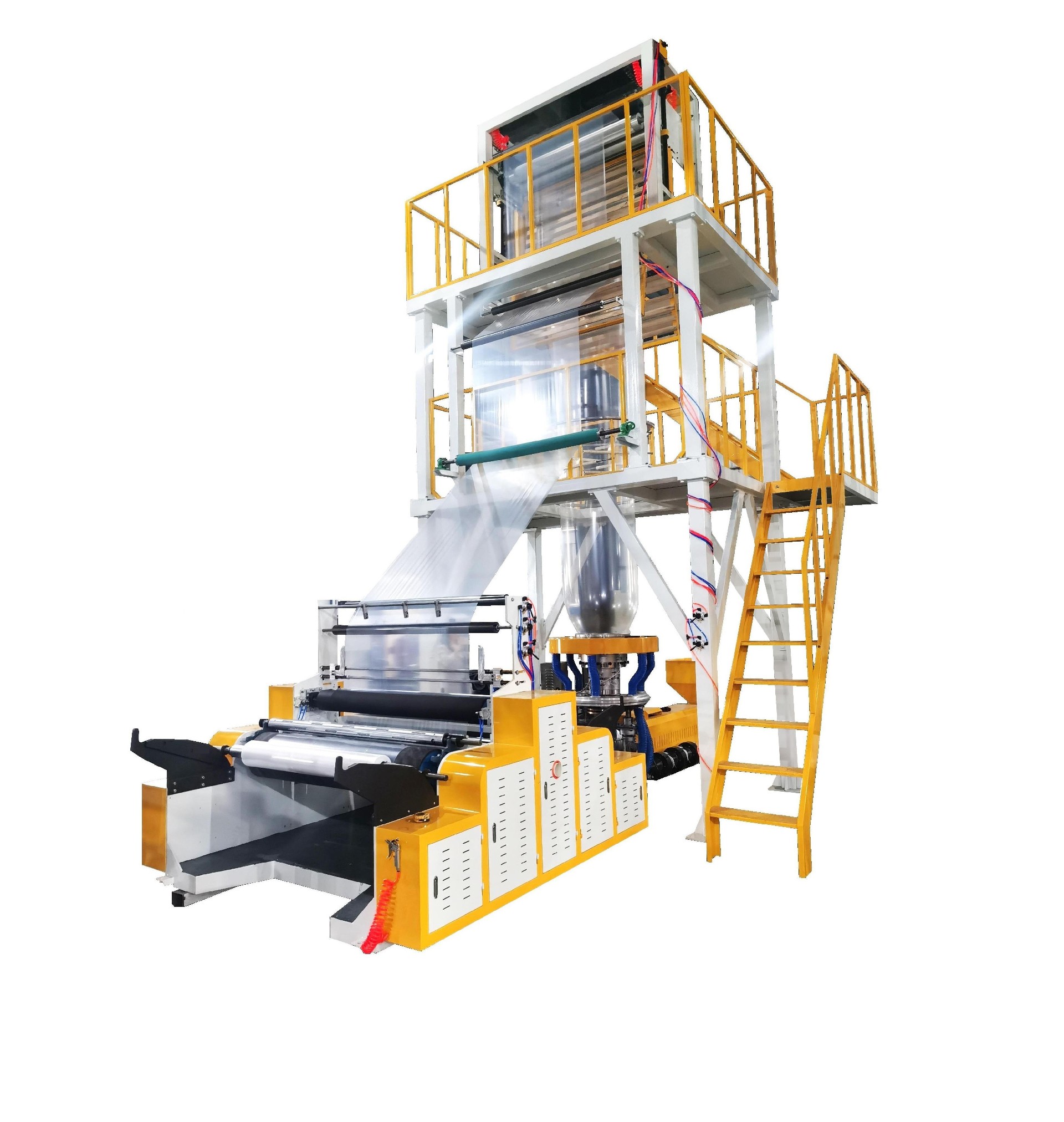 Одинослойная ротационная умреть голова двойная перемоточная машина для воздуха пленки